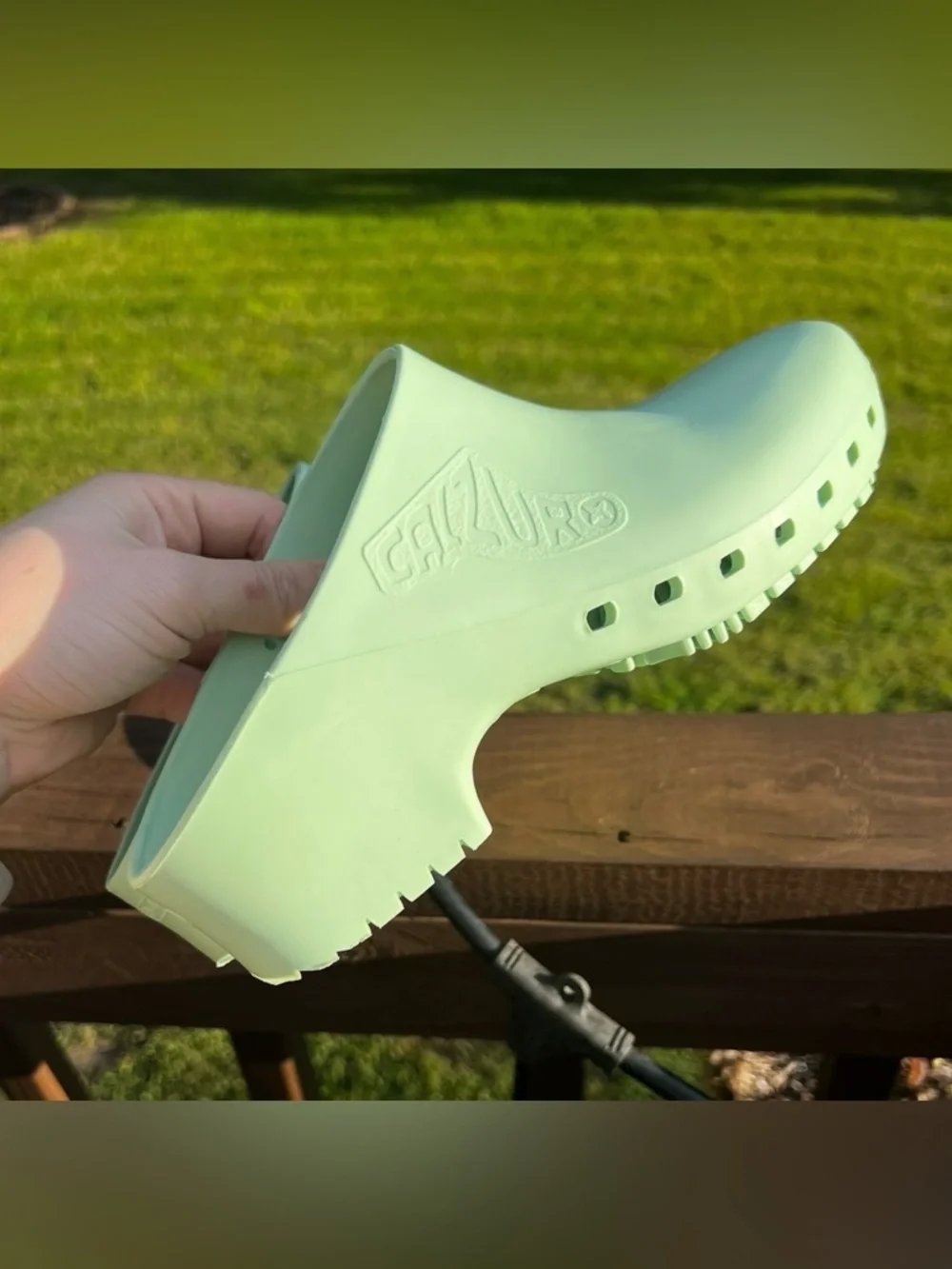 Calzuro Pistachio Green Slip-On Clog - Picture 3 of 10